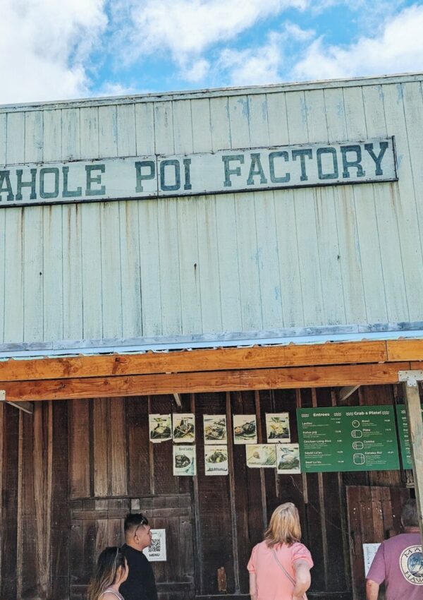 Traditional Hawaiian Foods at the Historic Waihole Poi Factory in Hawaii (Oahu)